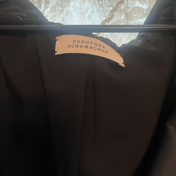 LIKE NEW Size 2 Dorothee Schumacher Emotional Essence Black Midi Dress w/POCKETS - Picture 2 of 9